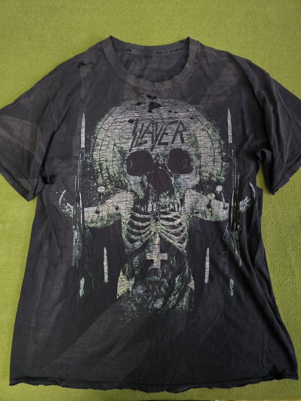 Disressed Slayer Tshirt